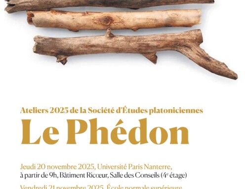 Ateliers 2025 de la Société d’Études platoniciennes: Le Phédon